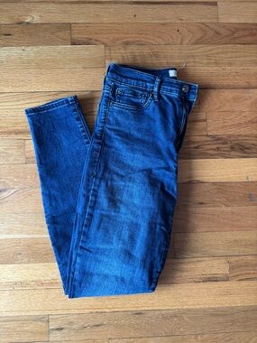 Gap True Skinny Jeans 27 Blue Wash Super High Rise Stretch Denim